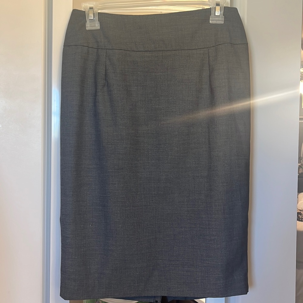 Gray Midi Skirt